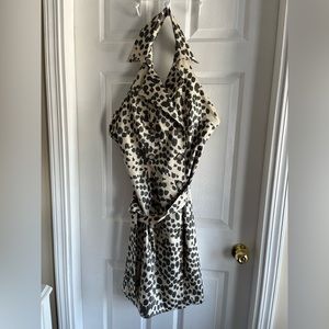 Neuva Animal Print Halter Dress​​